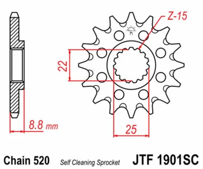 JTSPR FR SPROC 520 STEEL SC 1901, 14