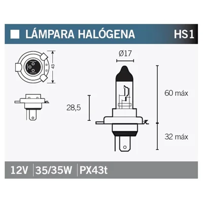 VPART BULB HS1 12V/35/35W X1