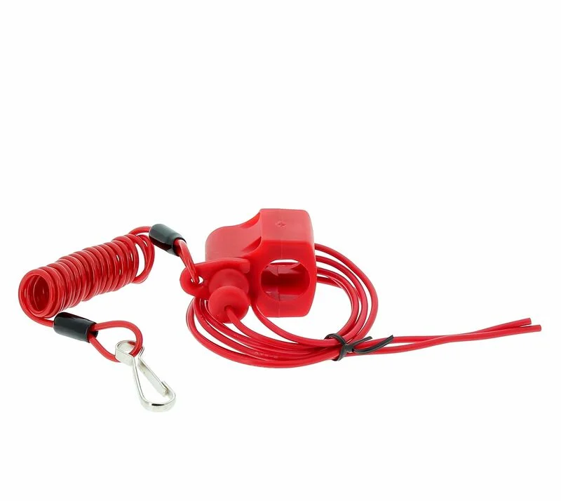 Botón Stop TECNIUM Universal tipo hombre al agua – Rojo
