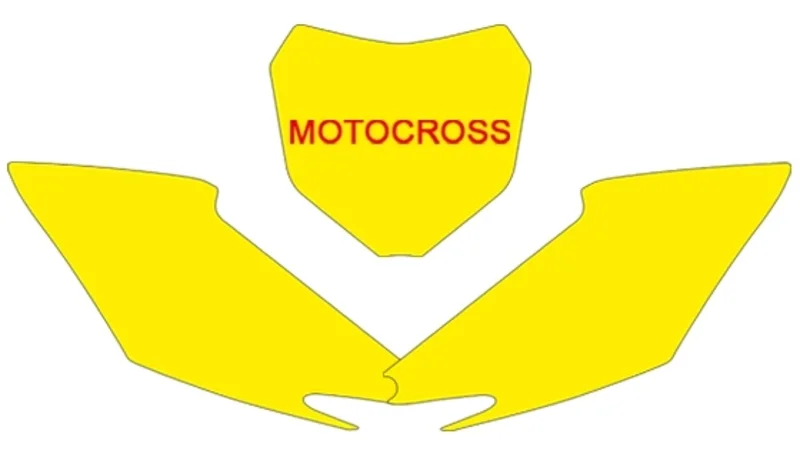 Juego adhesivos porta números BLACKBIRD blanco Honda CRF250R / 450R