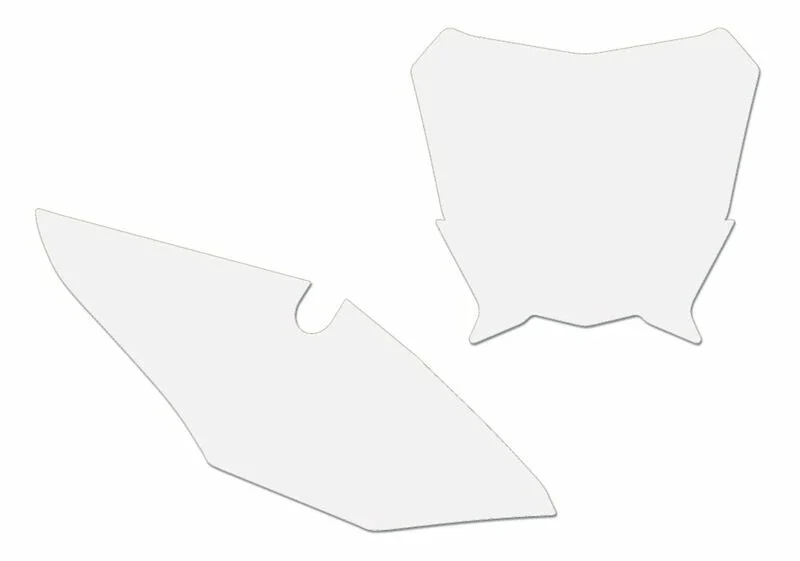 Juego adhesivos porta números BLACKBIRD blanco Honda CRF450R