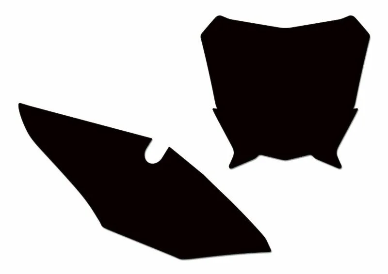 Juego adhesivos porta números BLACKBIRD negro Honda CRF450R