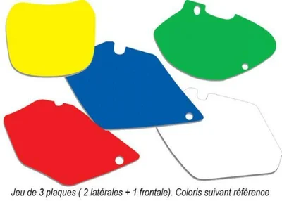 BLACKBIRD Plate Stickers Black Yamaha YZ125/250 · Ref. 3216/000006