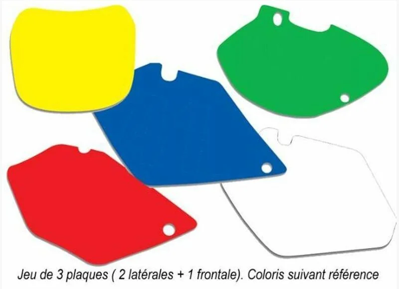 Juego adhesivos porta números BLACKBIRD negro Yamaha YZ125 / 250