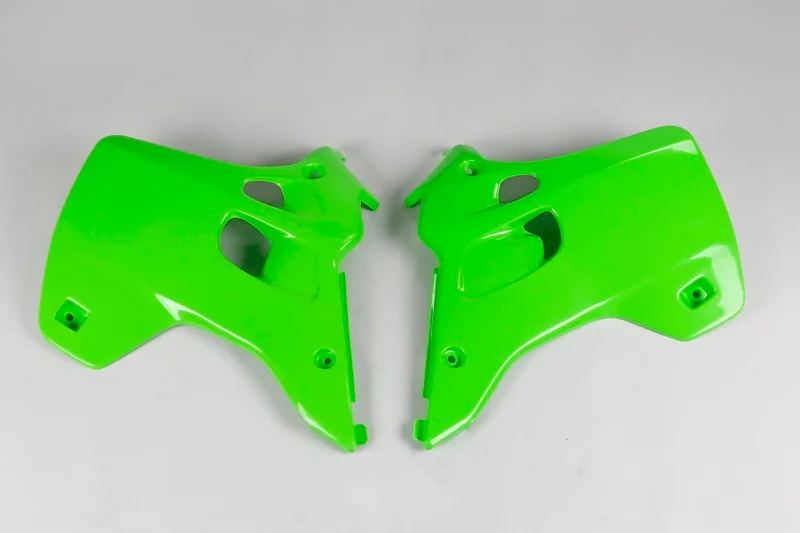 Tapas de radiador UFO Verde Kawasaki KX125 / 250
