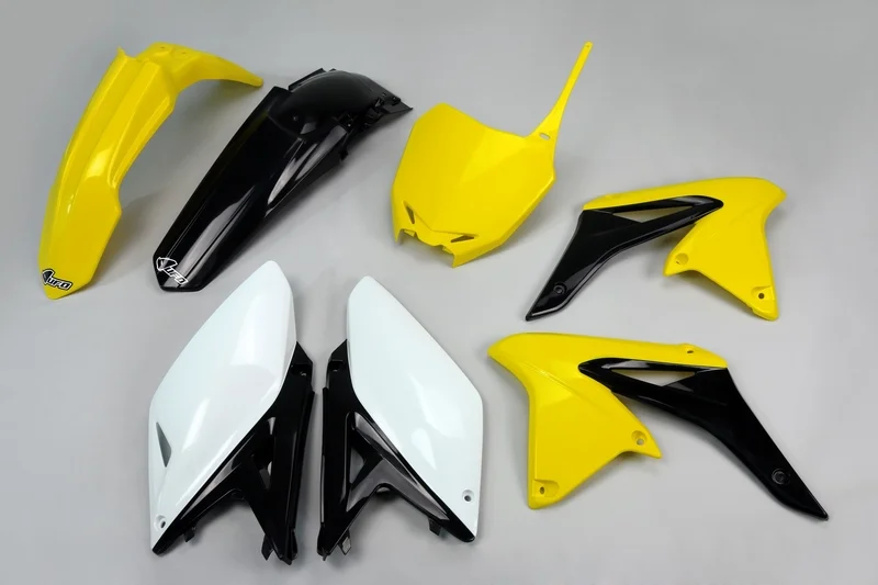 Kit de Plástica UFO OEM Color Yellow / Negro / Blanco Suzuki RM-Z250