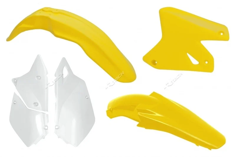 Kit plastica RACETECH OEM Color Amarillo/Blanco Suzuki DR-Z400