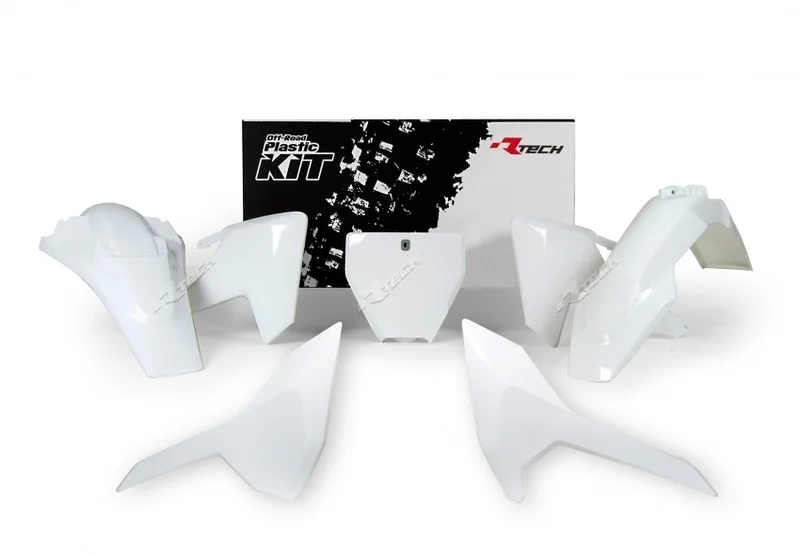 Kit de plástica RACETECH (5 piezas) - Blanco