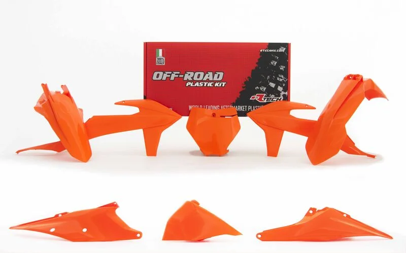 Kit de plástica RACETECH (6 piezas) - Naranja