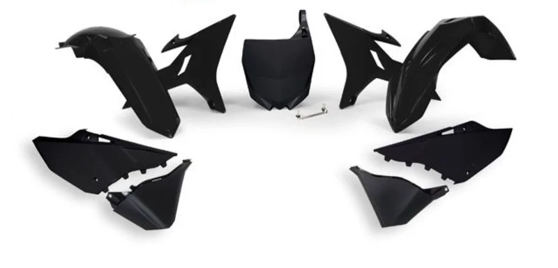 Kit de plástica RACETECH (6 piezas) - Negro