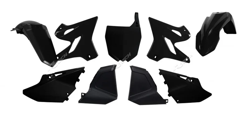 Kit de plástica RACETECH (6 piezas) - Negro