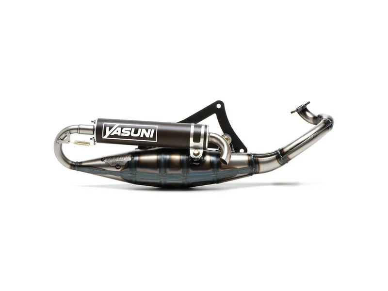 Escape completo YASUNI R (silenciador negro) - Derbi / Peugeot Motor Morini
