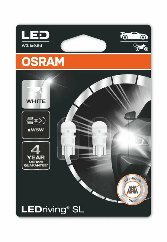 Lámpara OSRAM Retrofit LEDriving W5W Light Bulbs 12V 0,8W - 2 uds