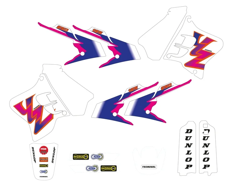 Kit adhesivos completo TECNOSEL Team Yamaha 1993