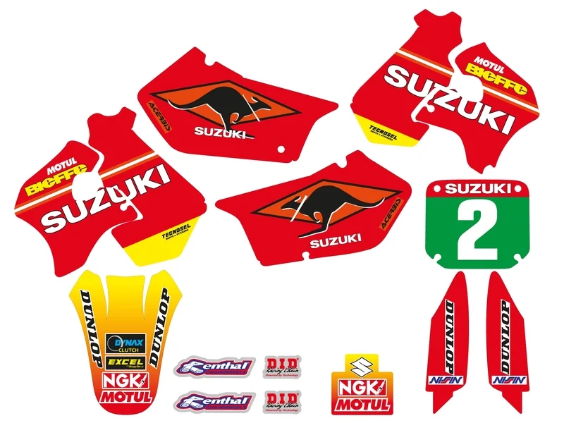 Kit adhesivos completo TECNOSEL Team Suzuki 1998