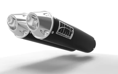 Silenciador HMF Dual Performance Series - Black/ Euro Polaris RZR