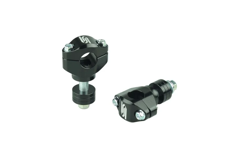 Torretas de manillar SCAR Ø22,2mm altura regulable 30-45mm - Negro