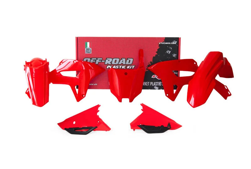Kit de plástica RACETECH (6 piezas) - Rojo
