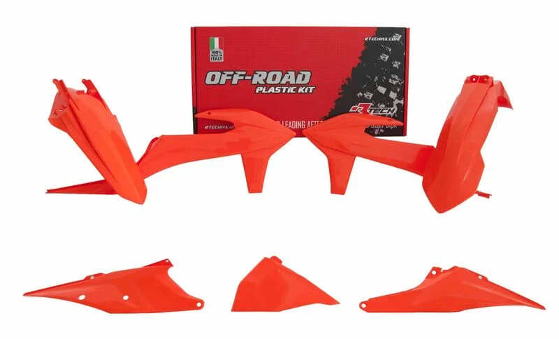 Kit de plástica RACETECH (5 piezas) - Naranja