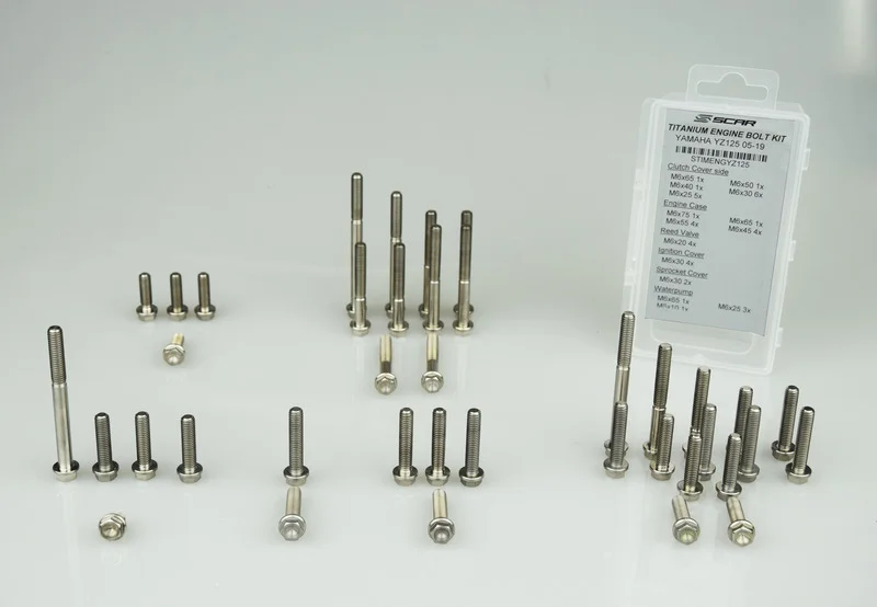 Kit de tornillos de titanio motor SCAR