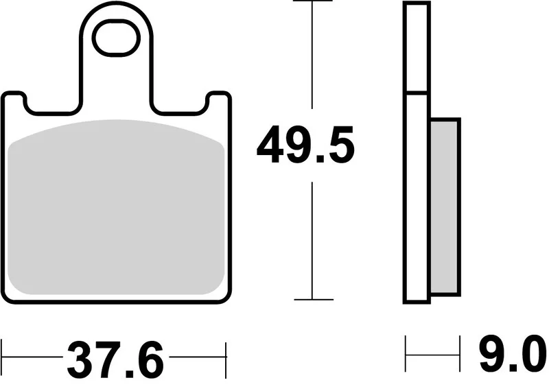 Pastillas de freno BREMBO carretera / sport sinterizadas - 07KA28SR