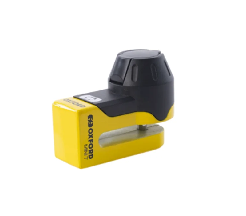 Candado de disco OXFORD Mini T - 5,5 mm amarillo