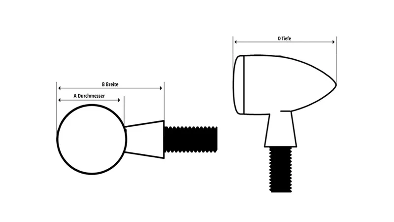 Intermitente LED HIGHSIDER pro Rocket - homologado E - Pareja