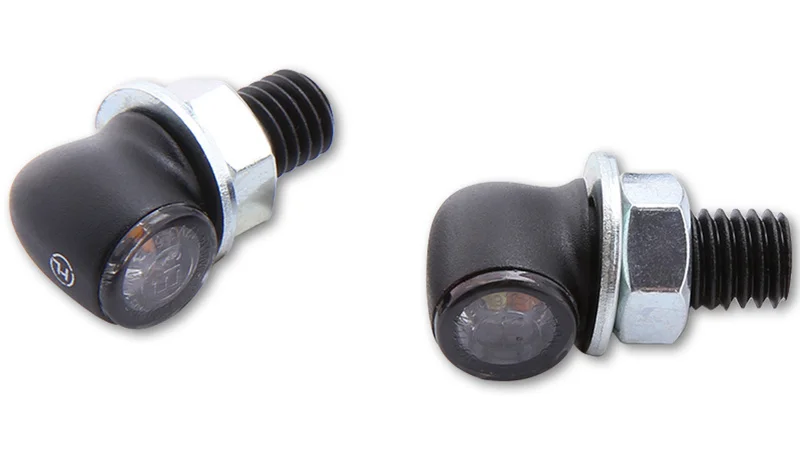 Intermitente/luz de posición LED HIGHSIDER pro ton Two 2in1 - cristal ahumado - homologado E - Pareja
