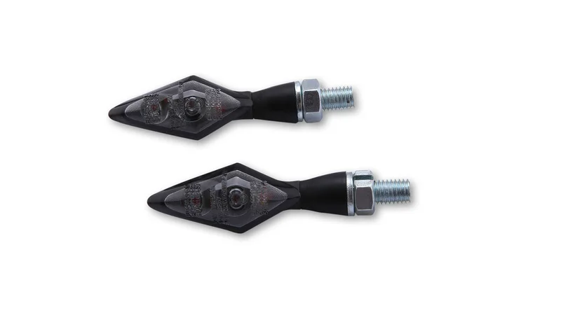 Piloto trasero/intermitente LED HIGHSIDER pro Pen Head Double 3in1 - cristal ahumado - homologado E - Pareja