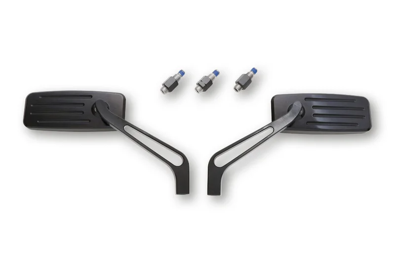 Retrovisor de manillar HIGHSIDER pro Action - negro - Pareja