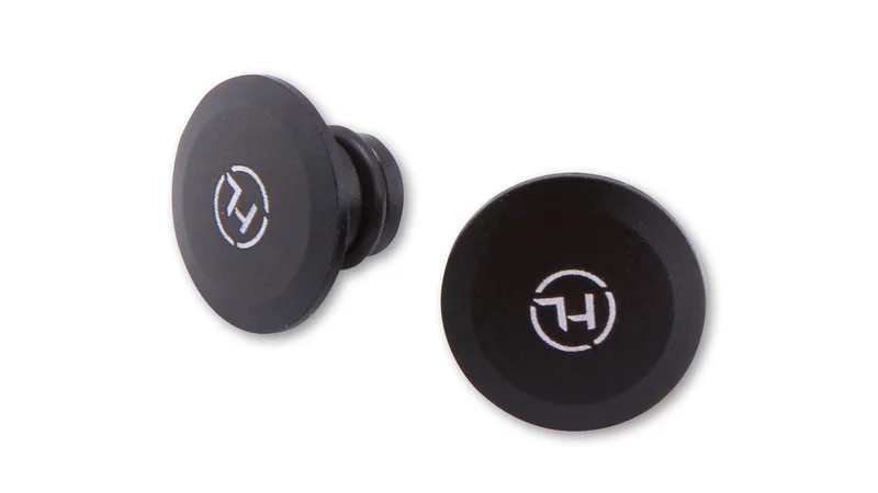 Tapones para rosca retrovisor HIGHSIDER pro para M10 - mecanizado CNC - negro mate