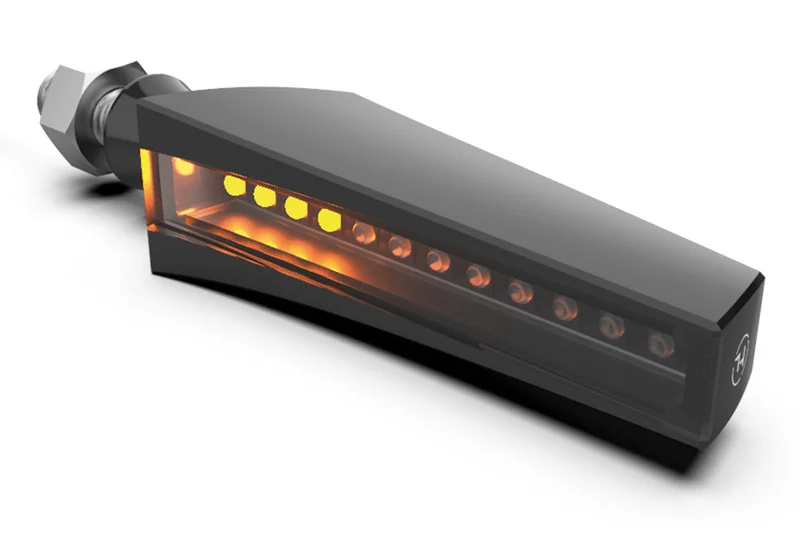 Intermitente secuencial LED HIGHSIDER pro STS 1 - homologado E - negro/ahumado - par