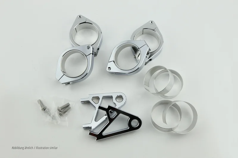 Soporte de faro para horquilla HIGHSIDER pro (extra corto) aluminio CNC - Ø 42-43 mm