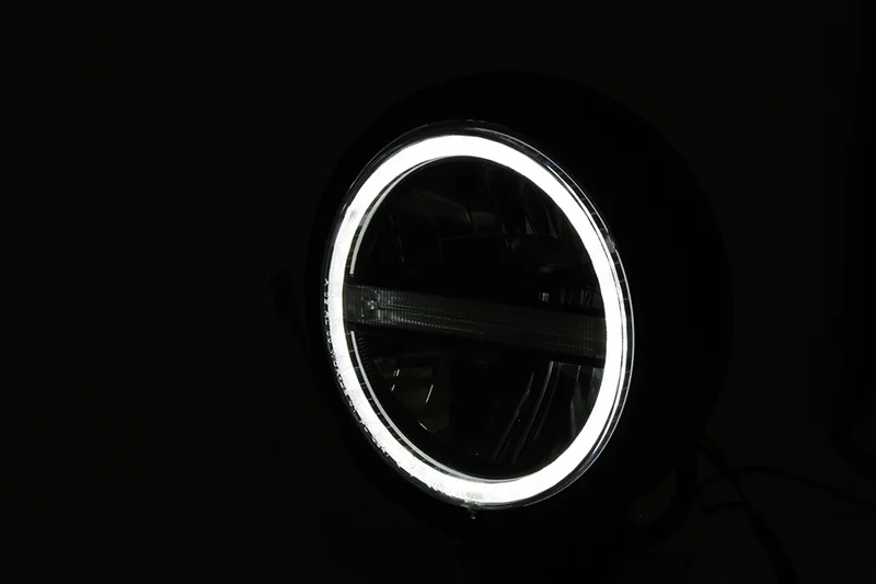 Faro delantero LED HIGHSIDER pro Pecos Type 6 - 5 3/4 inch - cromado - 1 pieza
