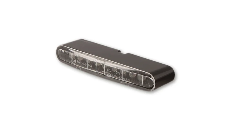 Piloto trasero LED HIGHSIDER pro Stripe - negro/traslúcido - 1 pieza