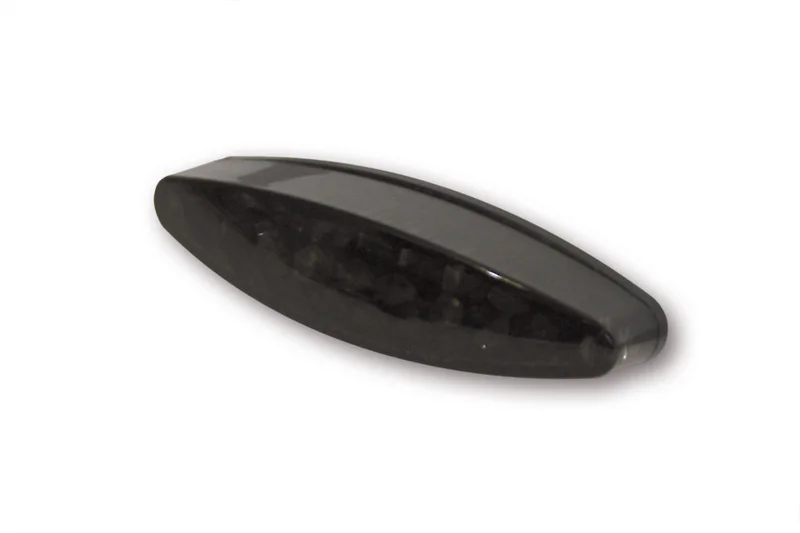 Piloto trasero LED HIGHSIDER pro Little Number1 - con luz de matrícula - negro/ahumado - 1 pieza