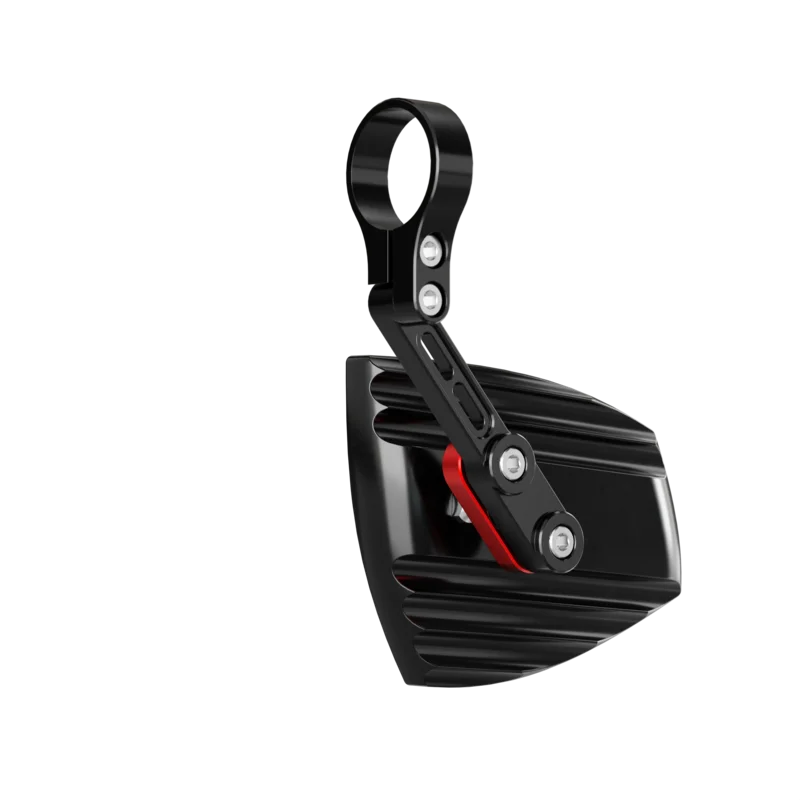 Retrovisor contrapeso de manillar HIGHSIDER pro Wave - negro/rojo