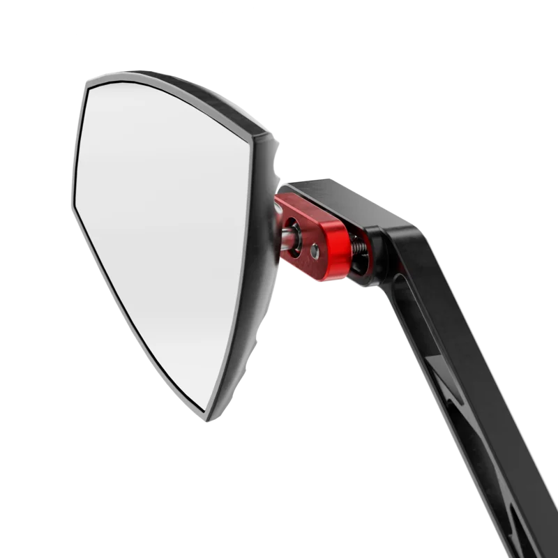 Retrovisor de manillar HIGHSIDER pro Wave - negro/rojo