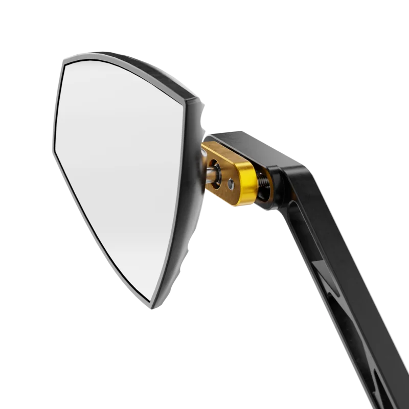 Retrovisor de manillar HIGHSIDER pro Wave - negro/oro