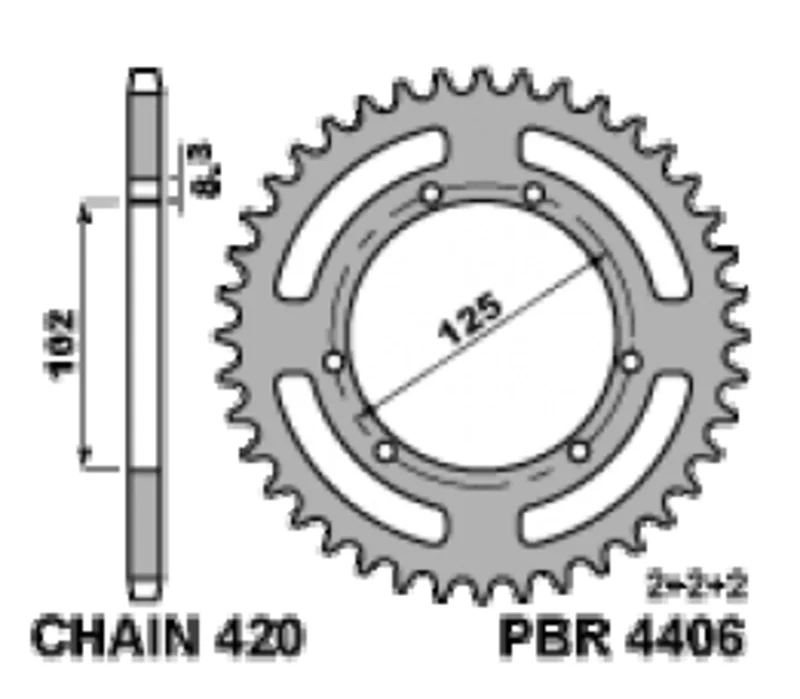 Corona PBR acero C45 estándar 4406 - 420
