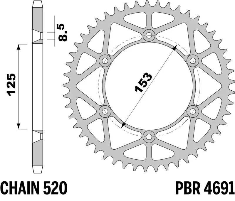 Corona PBR acero C45 ultra-light 4691 - 520