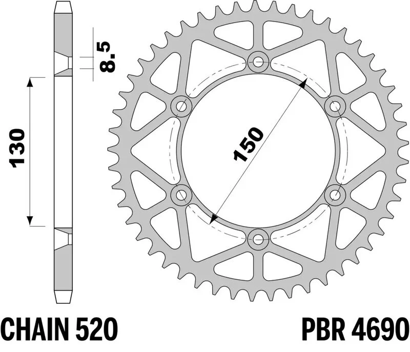 Corona PBR acero C45 ultra-light 4690 - 520