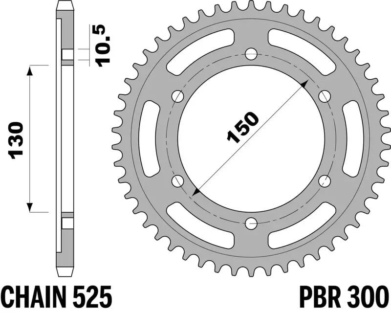 Corona PBR acero C45 templado 300 - 525