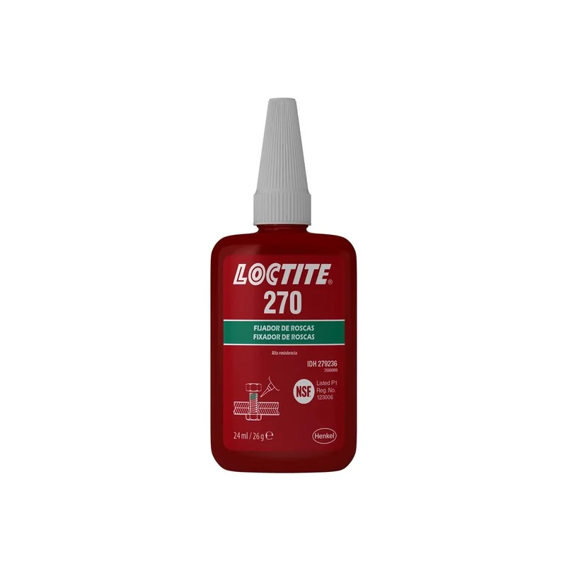 Fijador de roscas LOCTITE 270 alta resistencia - Bote 24ml