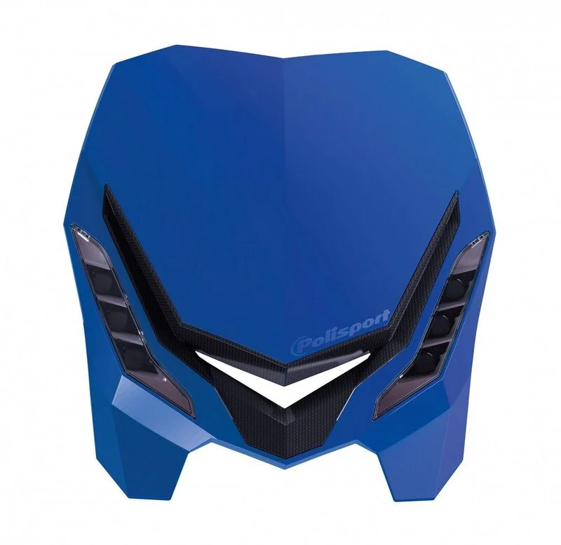Careta con faro POLISPORT E-Blaze azul