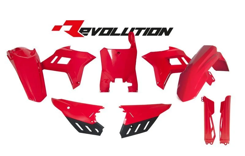 Kit de plástica RACETECH (6 piezas) - Rojo