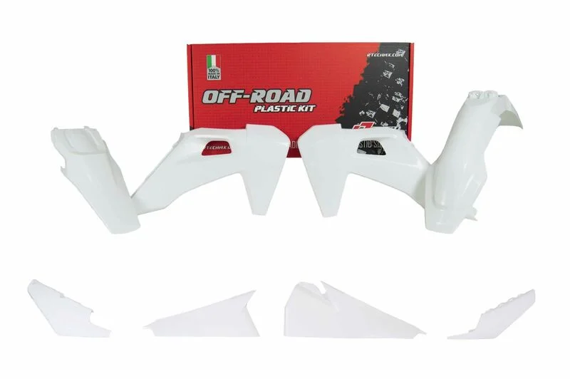 Kit de plástica RACETECH (5 piezas) - Blanco