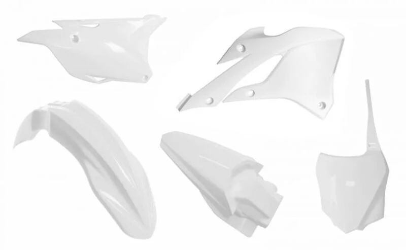 Kit de plástica RACETECH (5 piezas) - Blanco