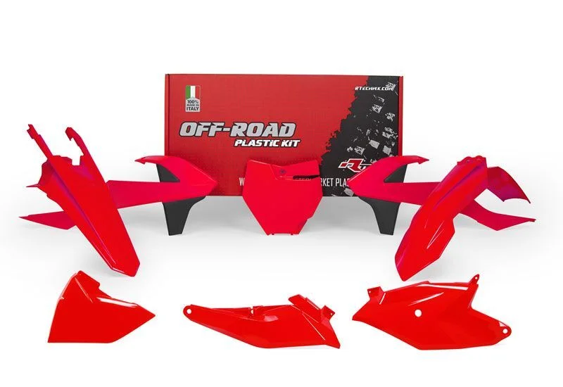 Kit de plástica RACETECH (6 piezas) - Rojo