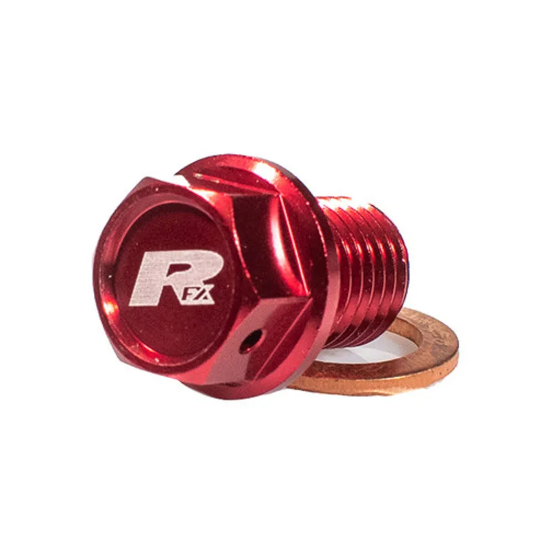 Tapón de vaciado magnético RFX [M12 x 12 mm x 1,50] - rojo